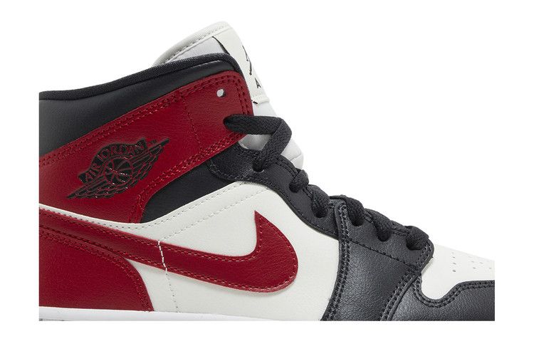 Nike Air Jordan 1 Mid Gym Red Off Noir - BQ6472-160