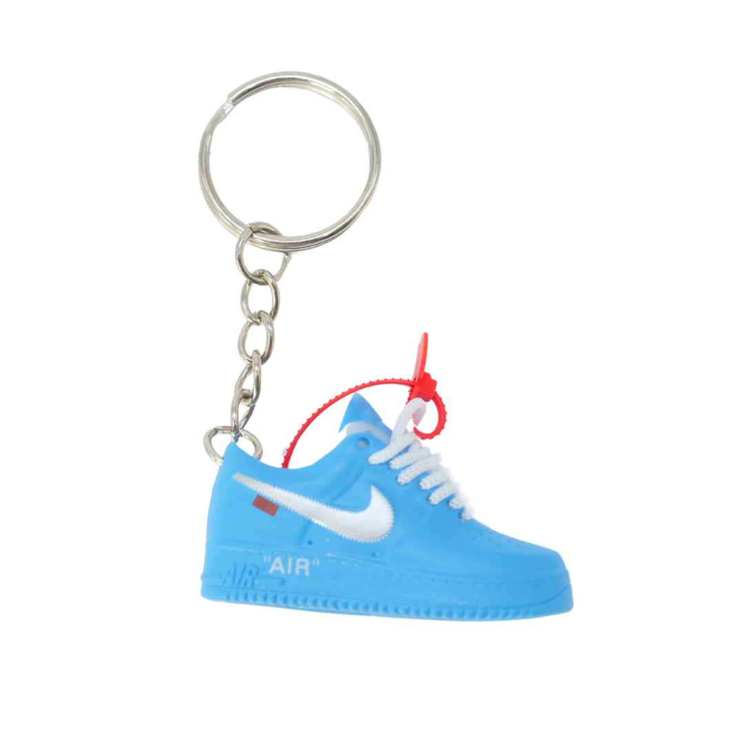 Sneaker Keychain - Nike Air Force Off-White University Blue