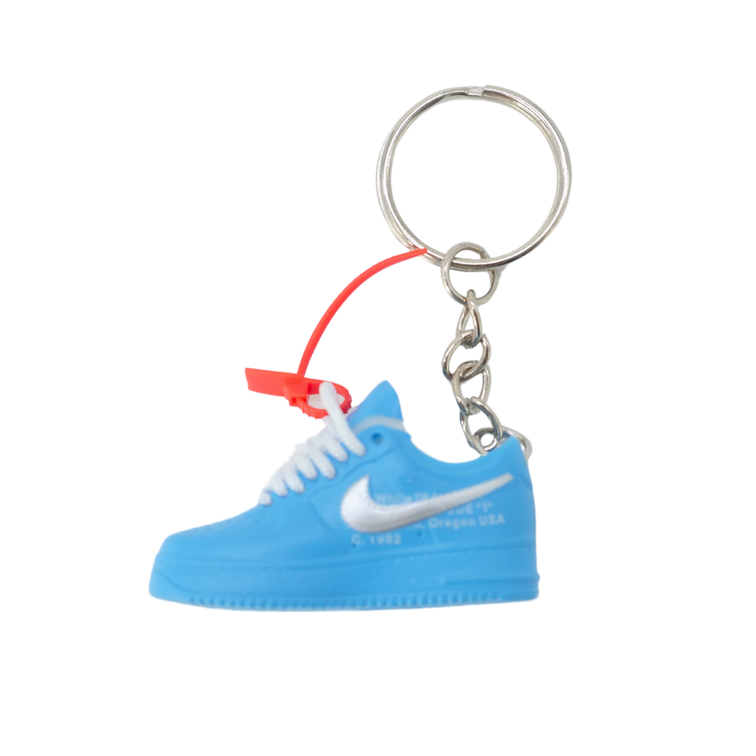 Sneaker Keychain - Nike Air Force Off-White University Blue