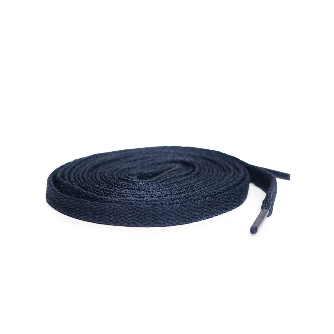 Navy Blue - Marineblå flade snørebånd