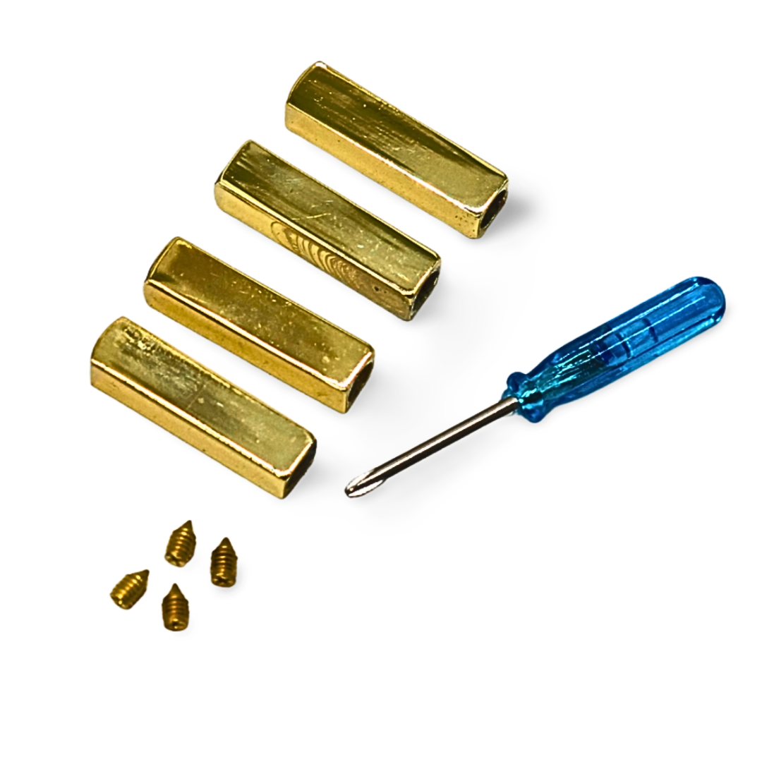 Gold Aglets for rope laces