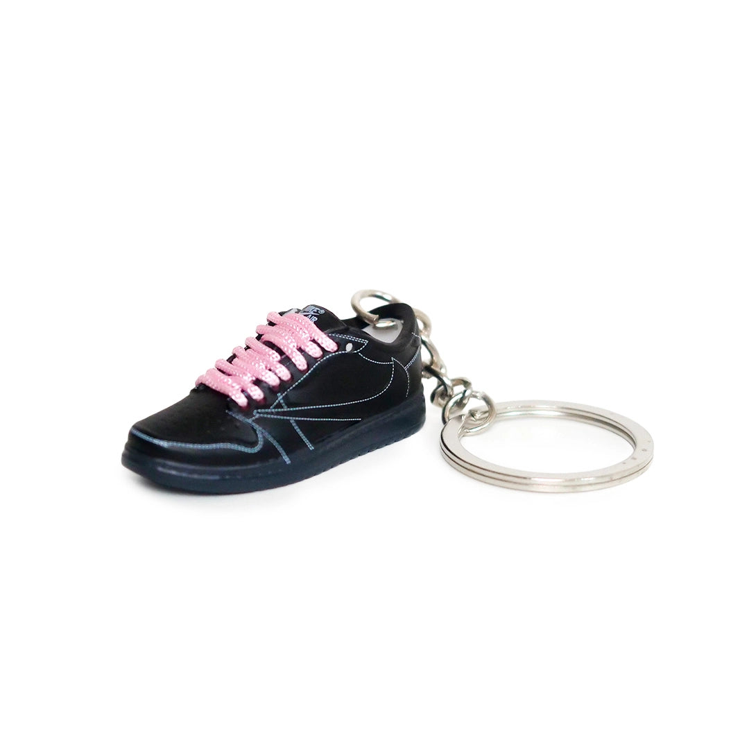 Sneaker keychain - Nike Air Jordan 1 x Travis Scott Mocha (pink laced)
