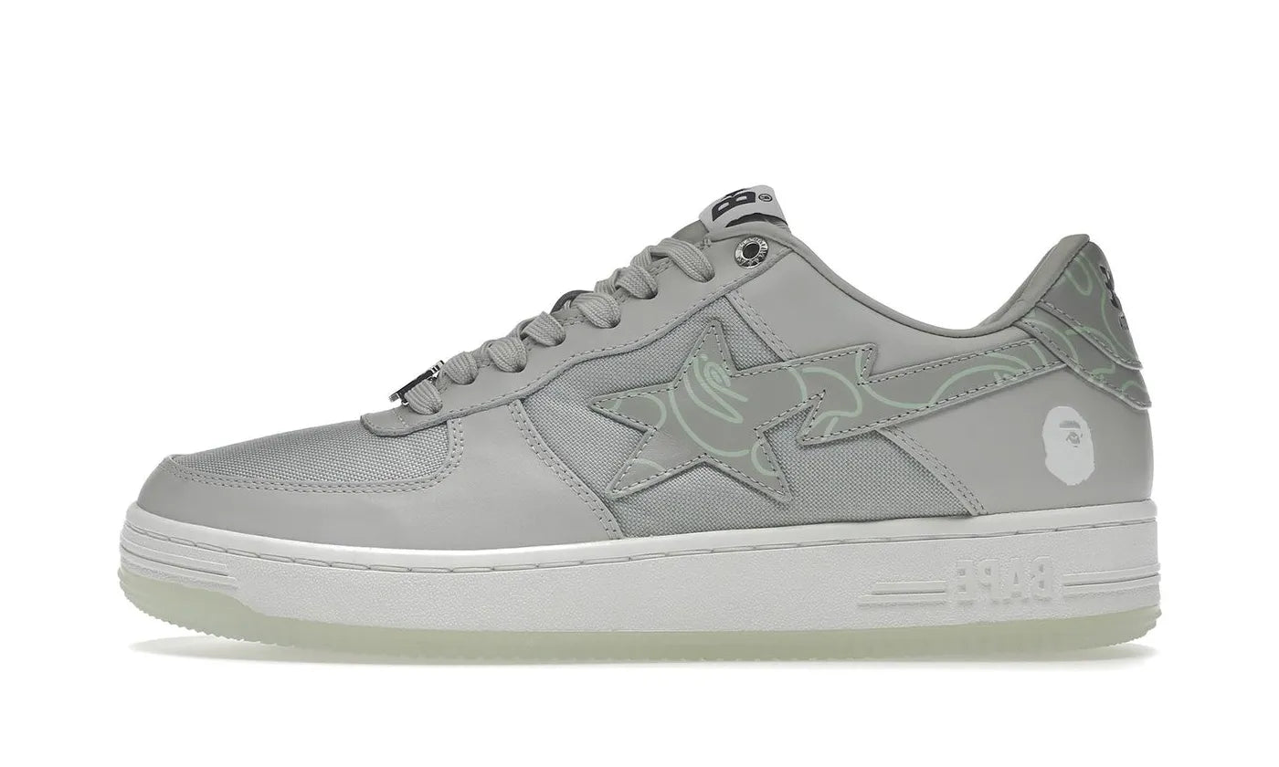 BAPE A Bathing Ape Bape Sta Text Code Camo Grey - 1I20191007-GRY