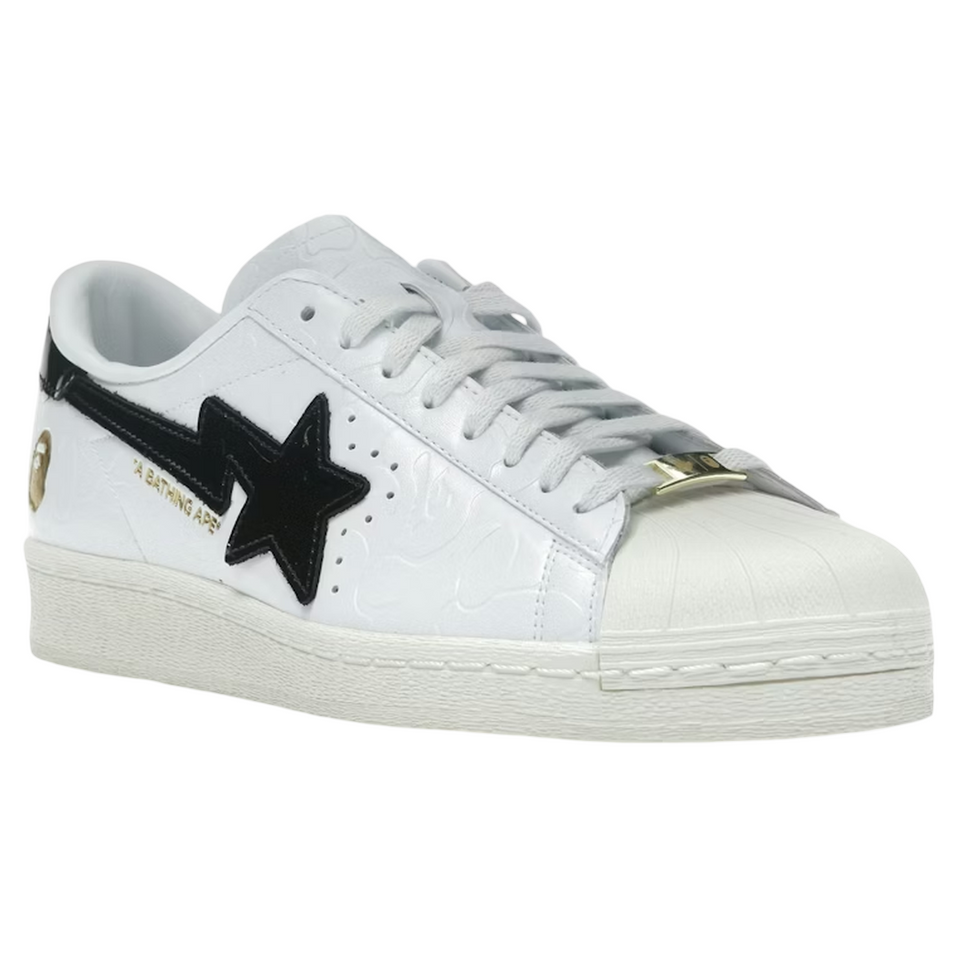 Adidas Superstar Vintage Bape White Black