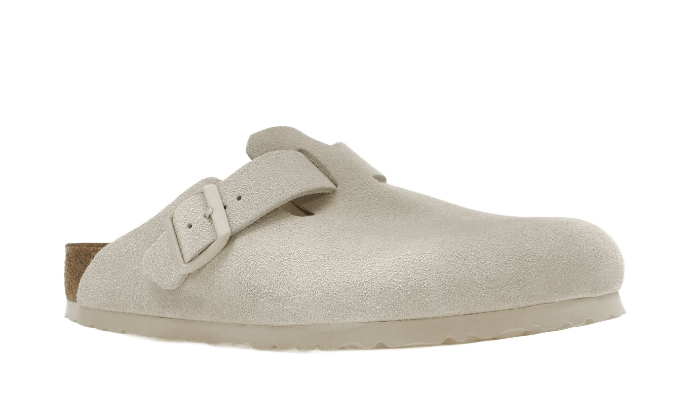 Birkenstock Boston Antique White Suede - 1024731/1024740