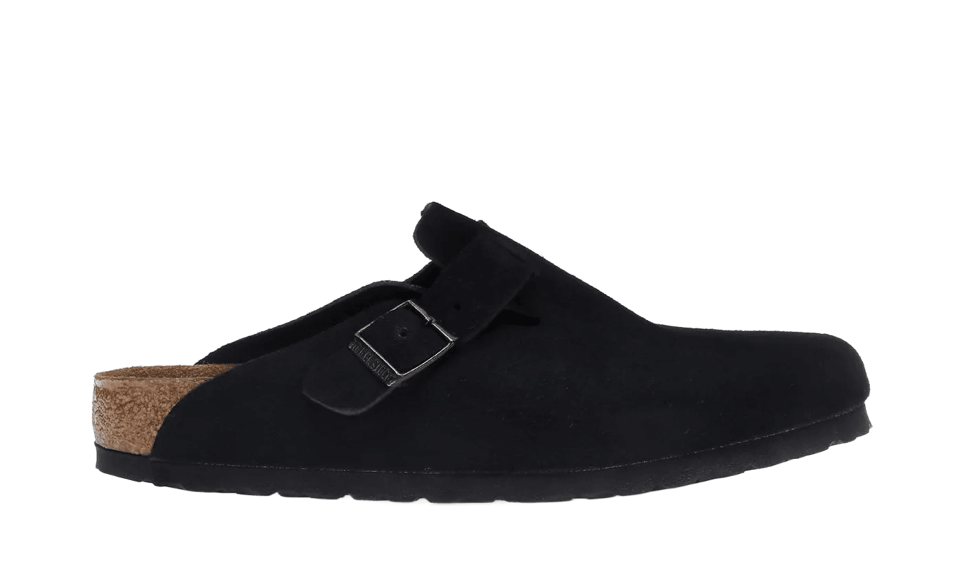 Birkenstock Boston Soft Footbed Suede Black - 0660471/0660473
