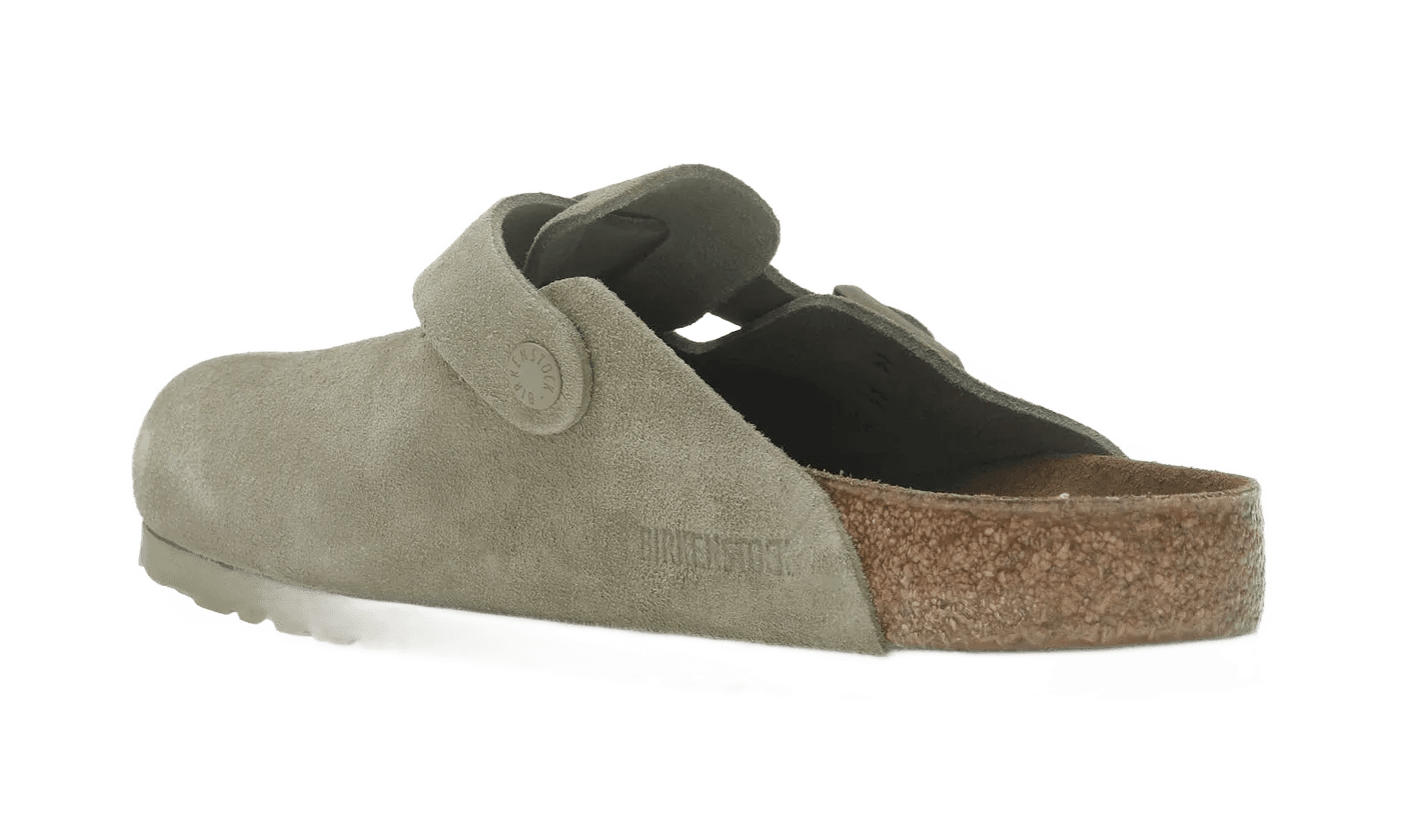 Birkenstock Boston Suede Faded Khaki - 1025788/1025844