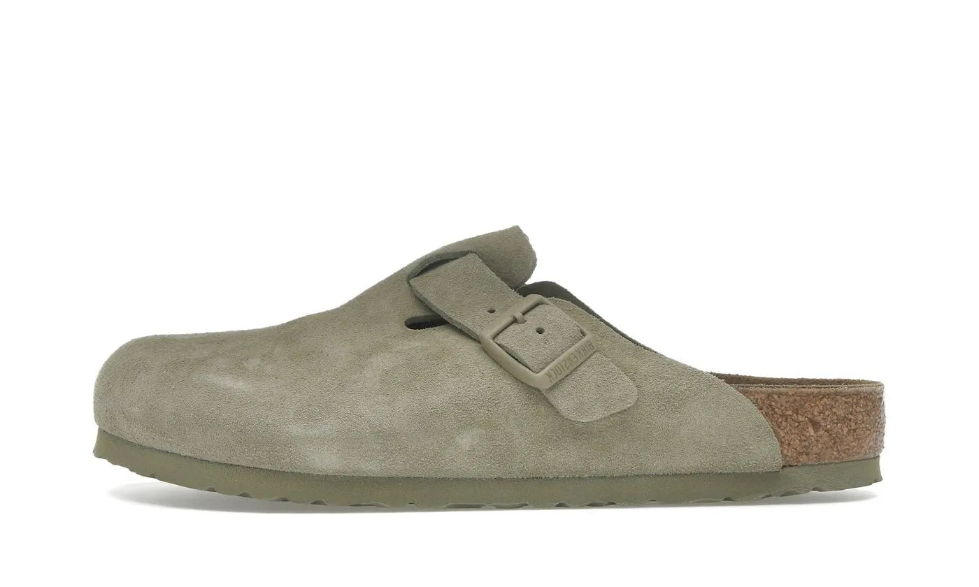 Birkenstock Boston Suede Faded Khaki - 1025788/1025844