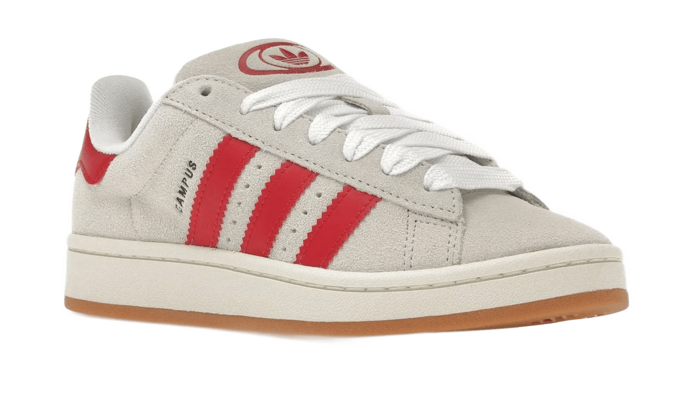 Adidas Campus 00s Crystal White Better Scarlet - GY0037