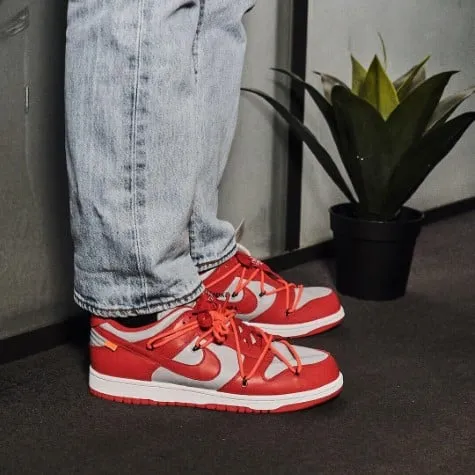 Dunk Low Off-White University Red - CT0856-600