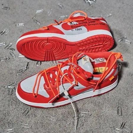 Dunk Low Off-White University Red - CT0856-600