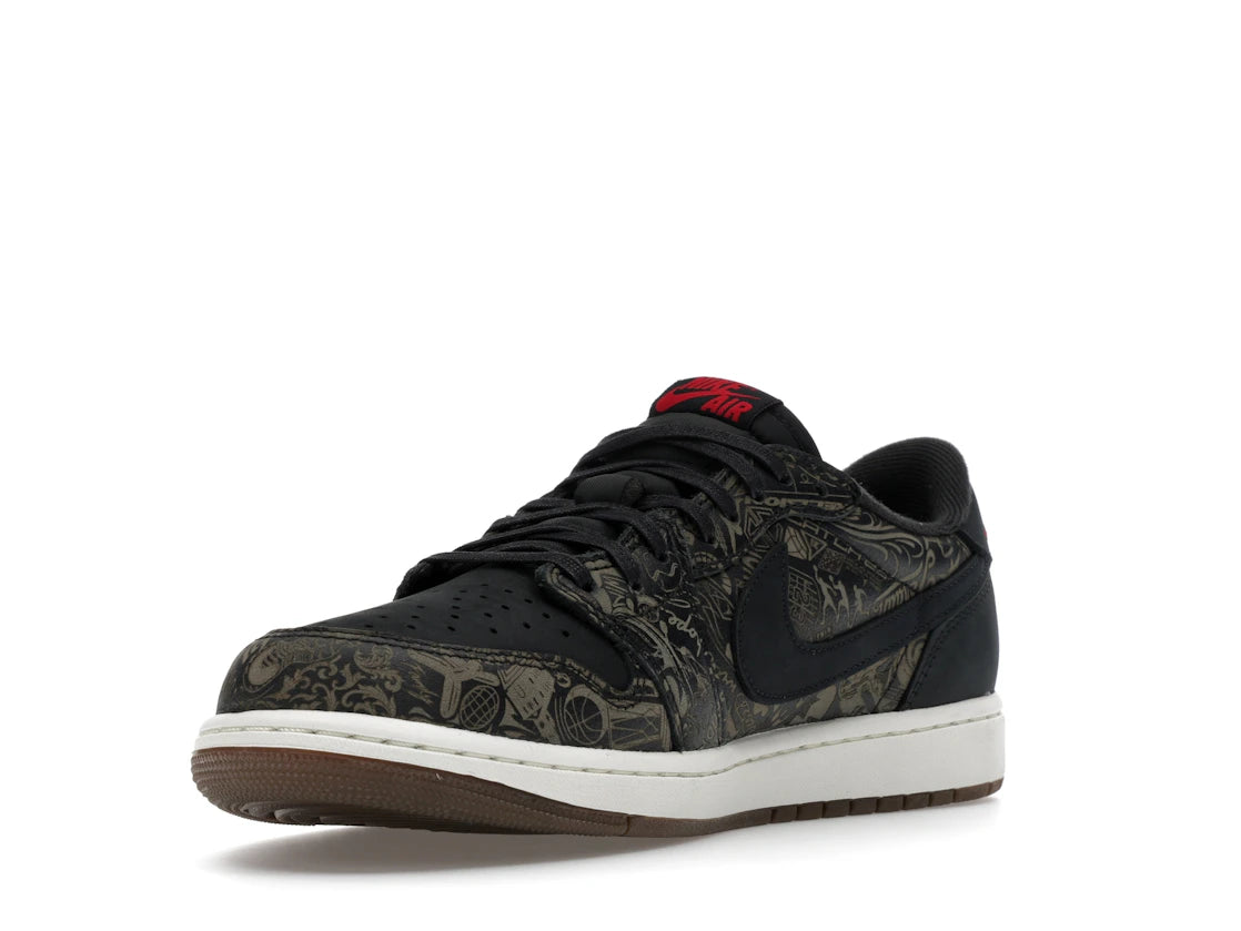 Nike Air Jordan 1 Retro Low OG Laser Black University Red - IV6750-001
