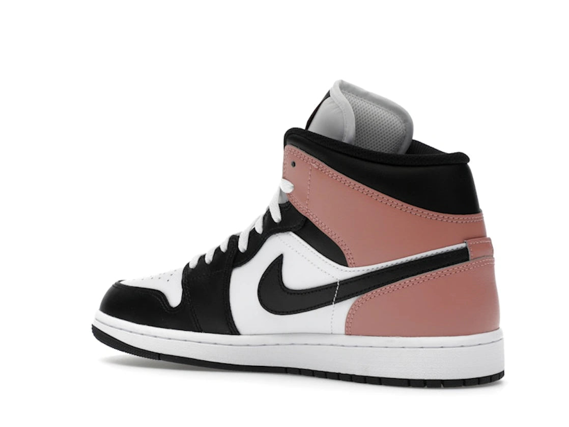 Nike Air Jordan 1 Mid White Rust Pink Black - DQ8426-100