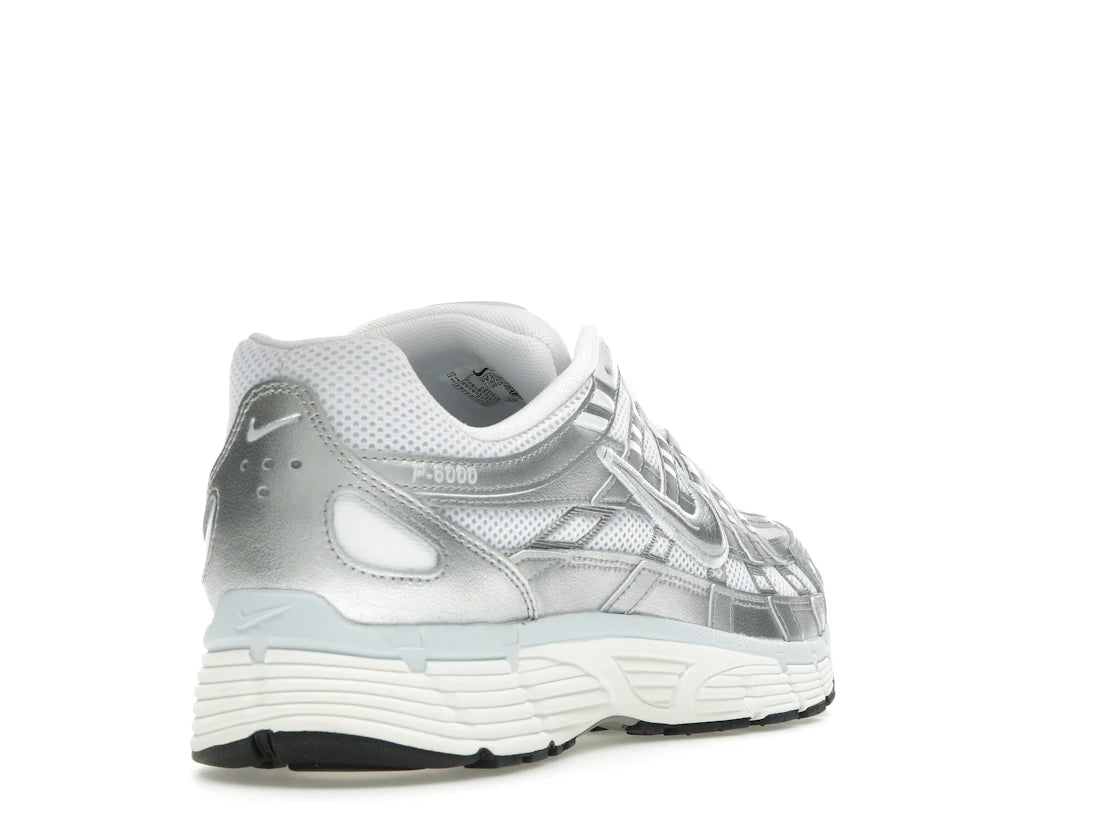 Nike P-6000 White, Blue Tint, Sail, Metallic Silver - BV1021-106