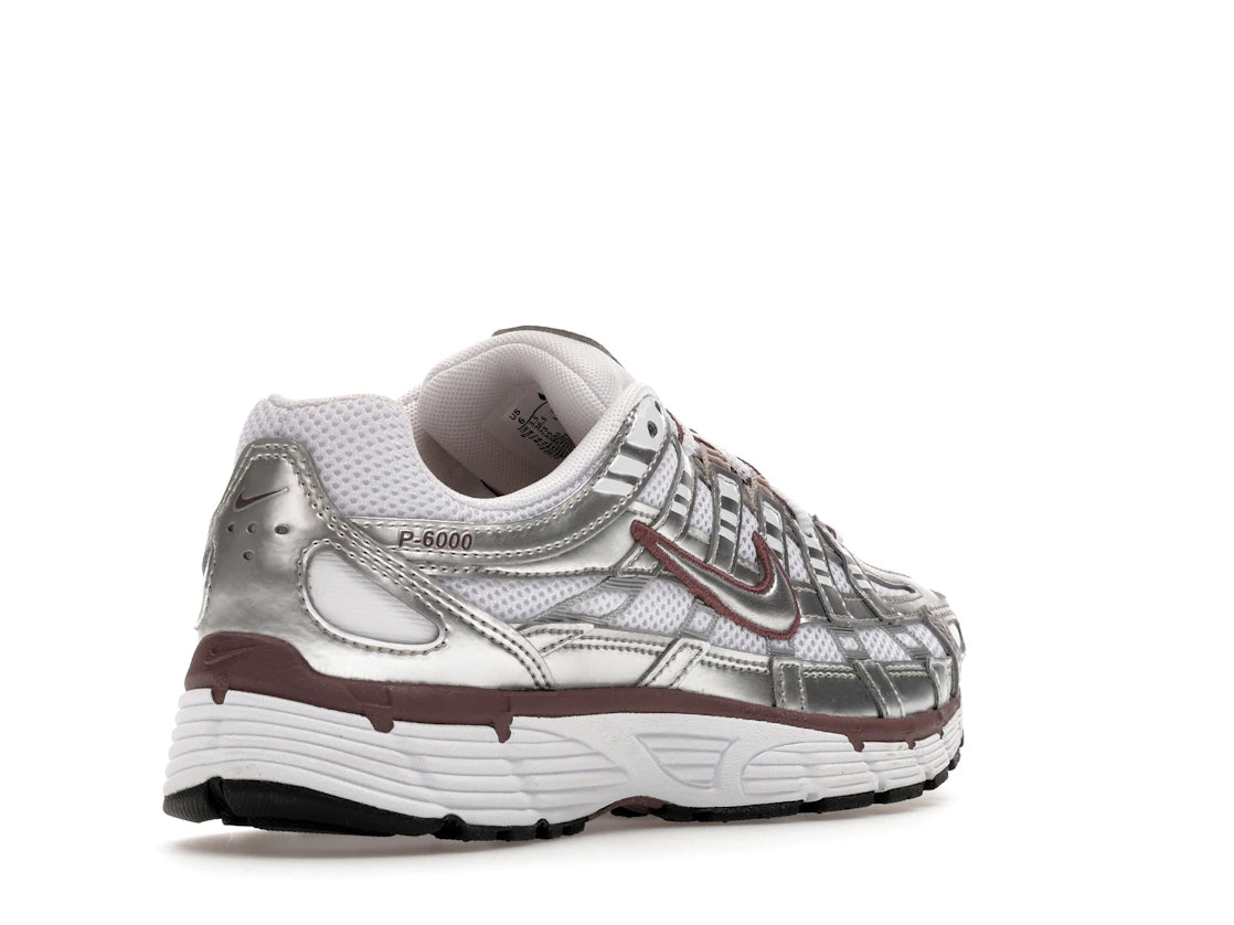Nike P-6000 White Metallic Silver Tattoo - BV1021-110
