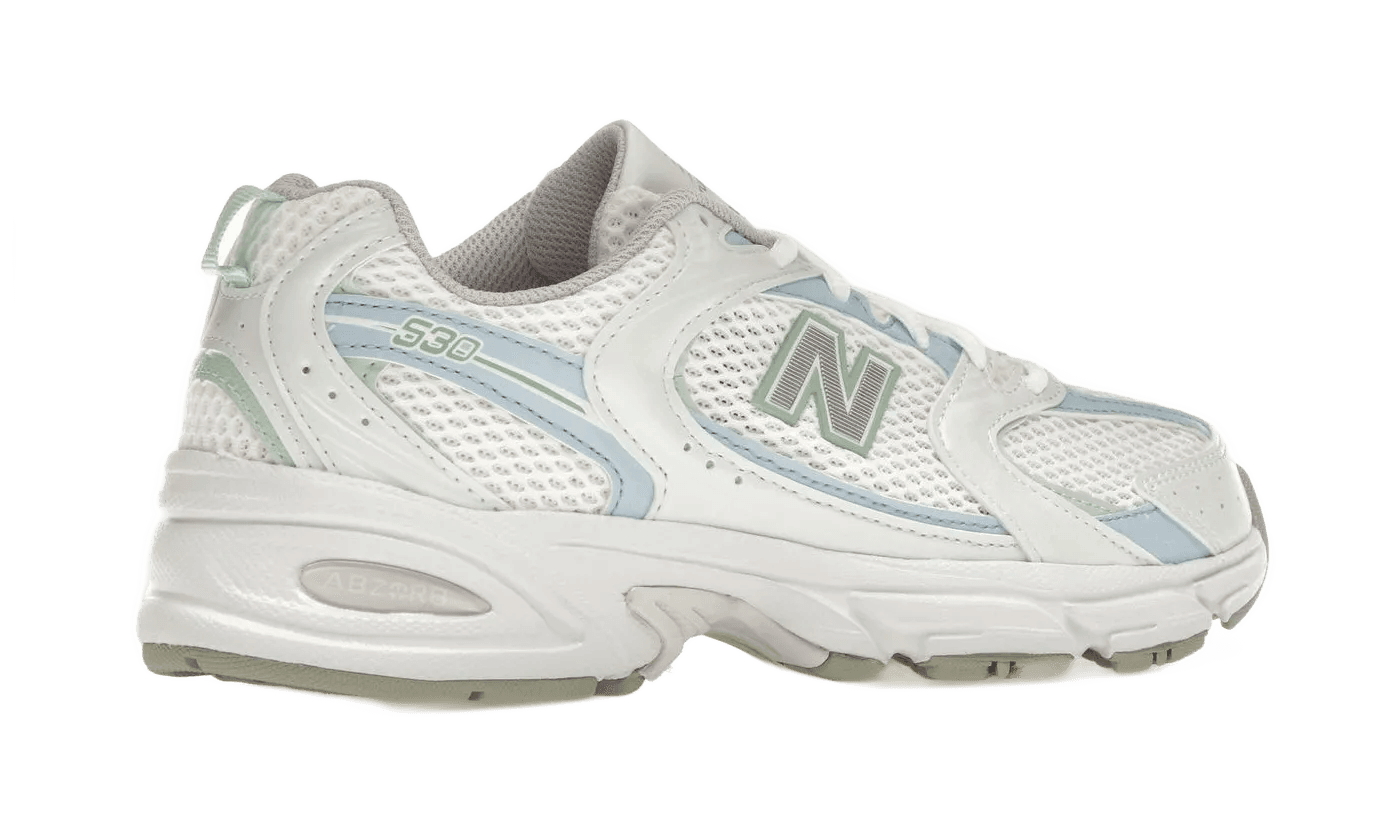 New Balance 530 White Light Chrome Blue Clay Ash - MR530PC