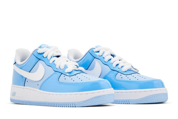 Nike Air Force 1 Low &07 LV8 Psychic Blue White Patent - HV9405-400