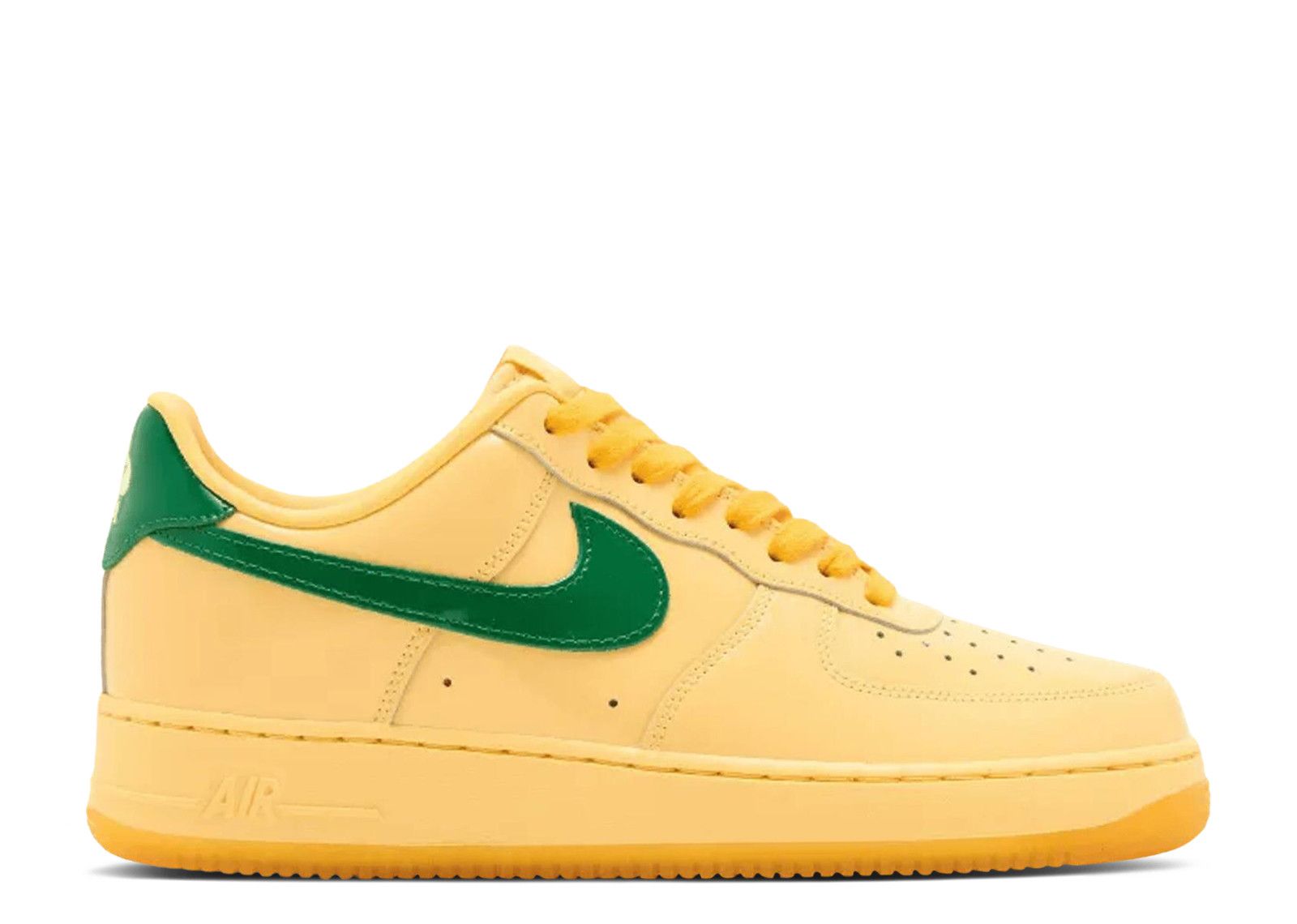 Nike Air Force 1 Low Patent Leather Topaz Gold Pine Green - IO4489-700