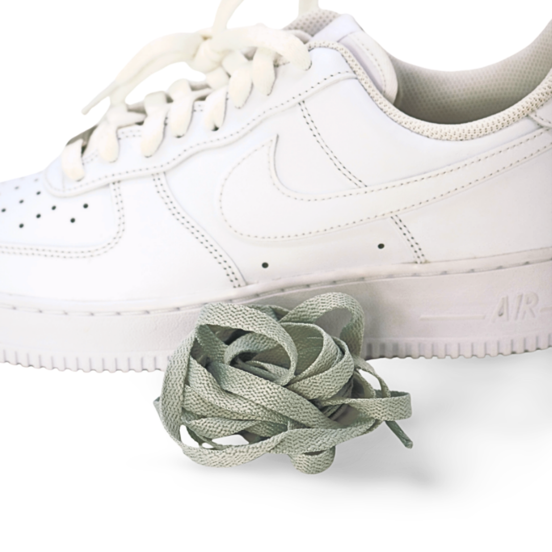 Grey flat laces
