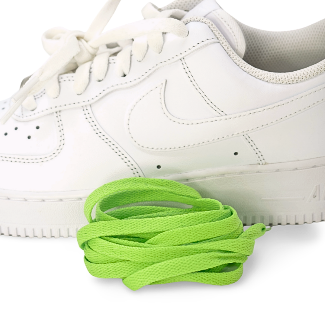 Lime Green flade snørebånd