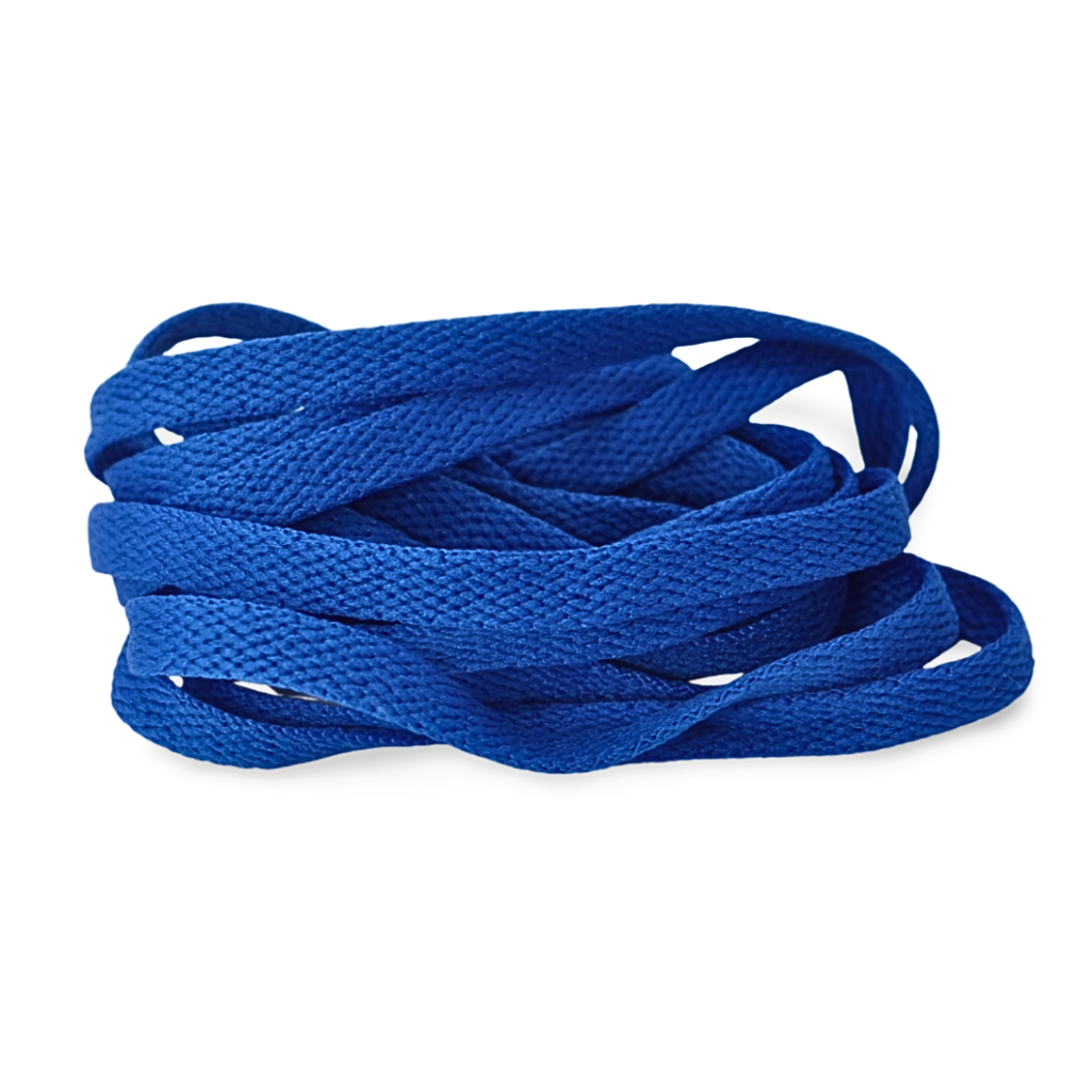Royal Blue - blå flade snørebånd