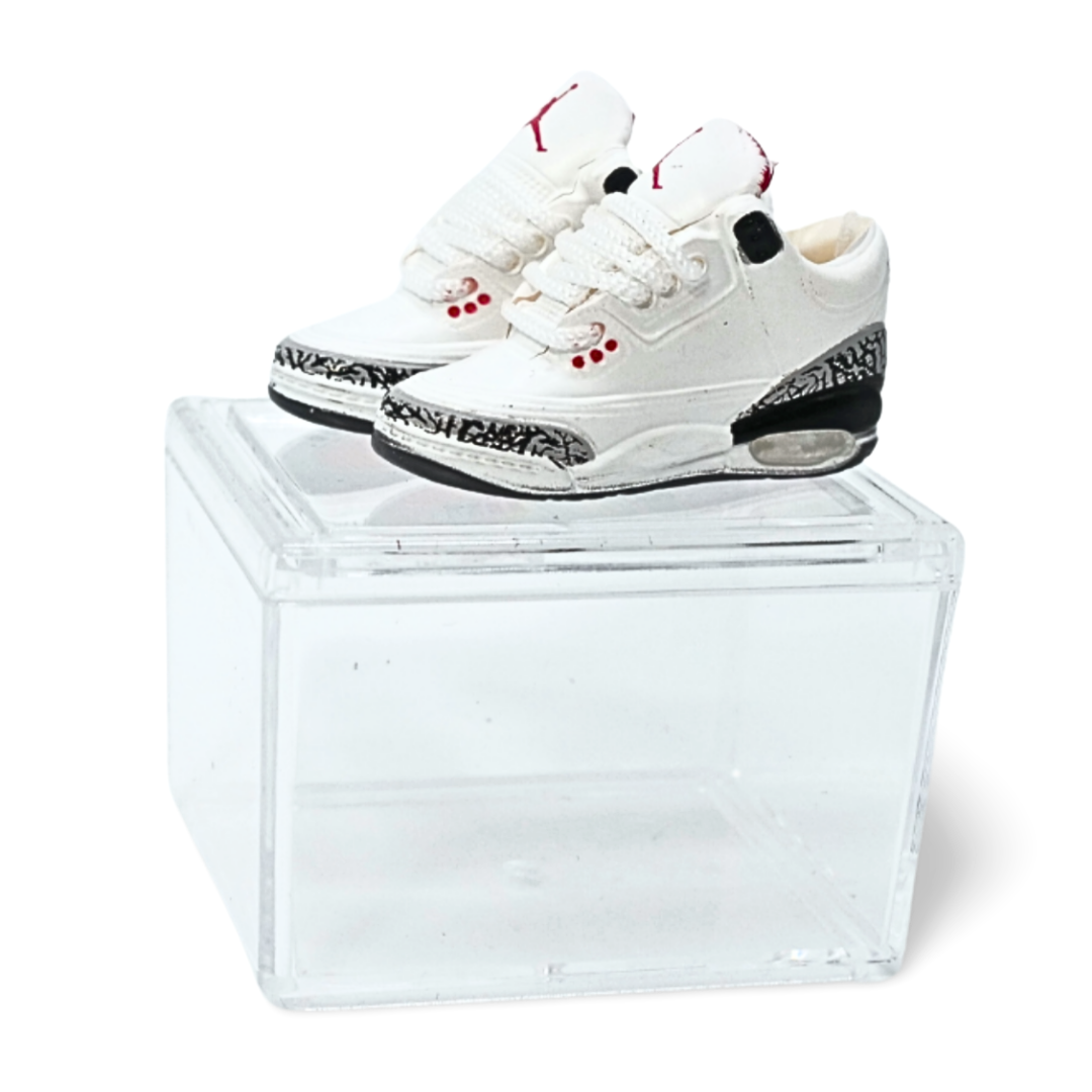 Miniature Sneakers - Nike Air Jordan 3 White Cement