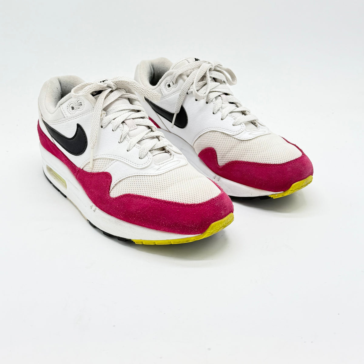 Nike Air Max 1 White Black Volt Rush Pink EU 44.5