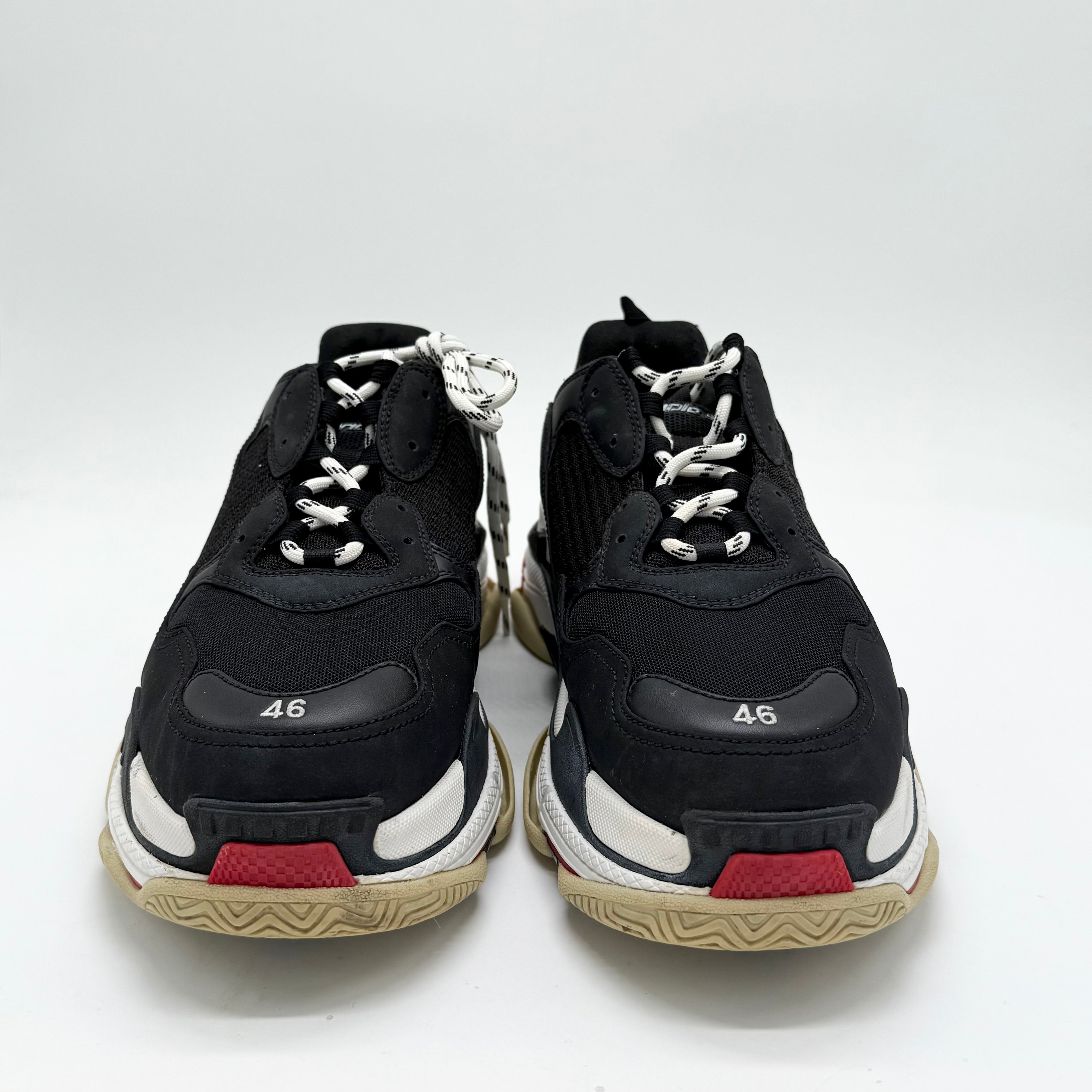 Balenciaga Triple p Black White Red EU 46