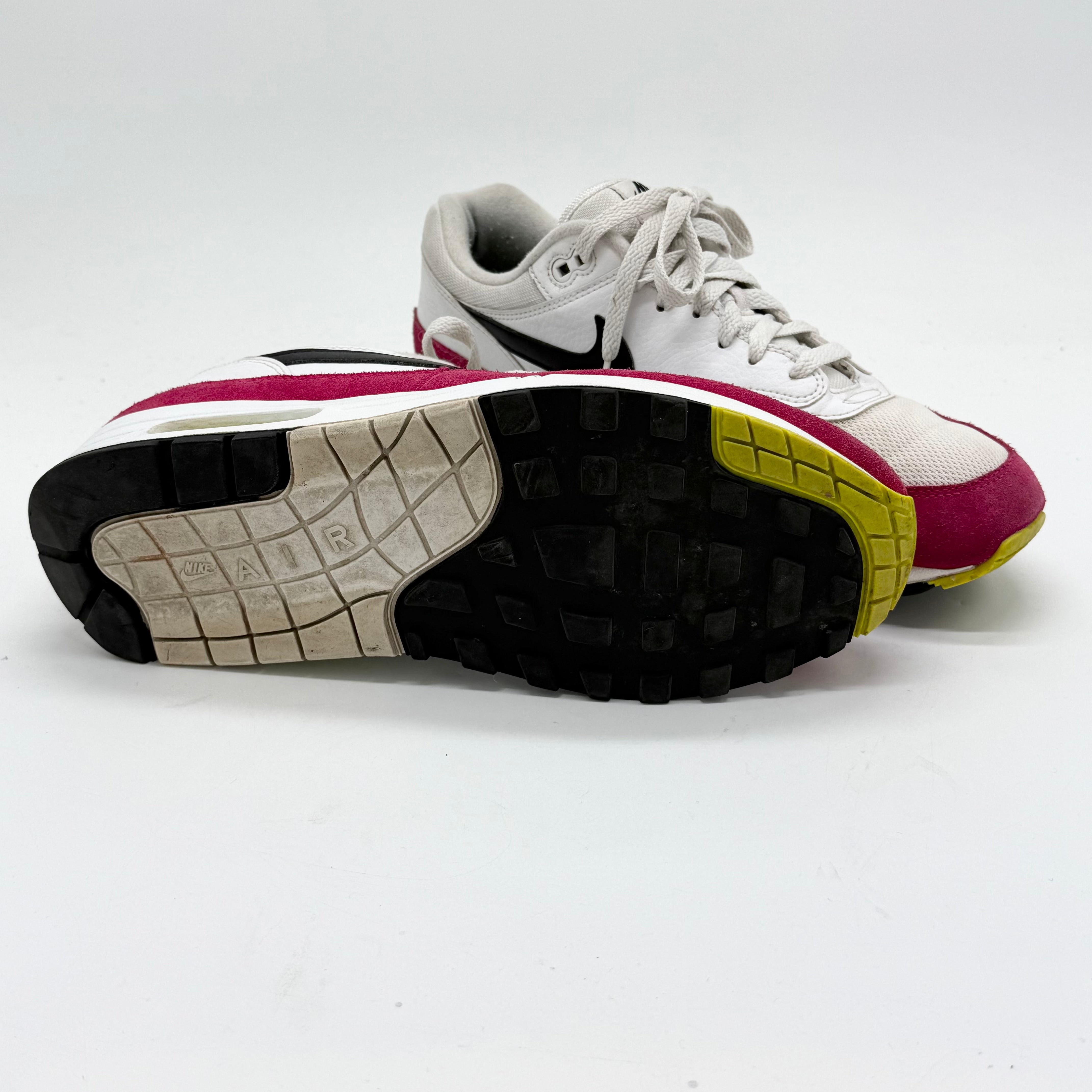 Nike Air Max 1 White Black Volt Rush Pink EU 44.5