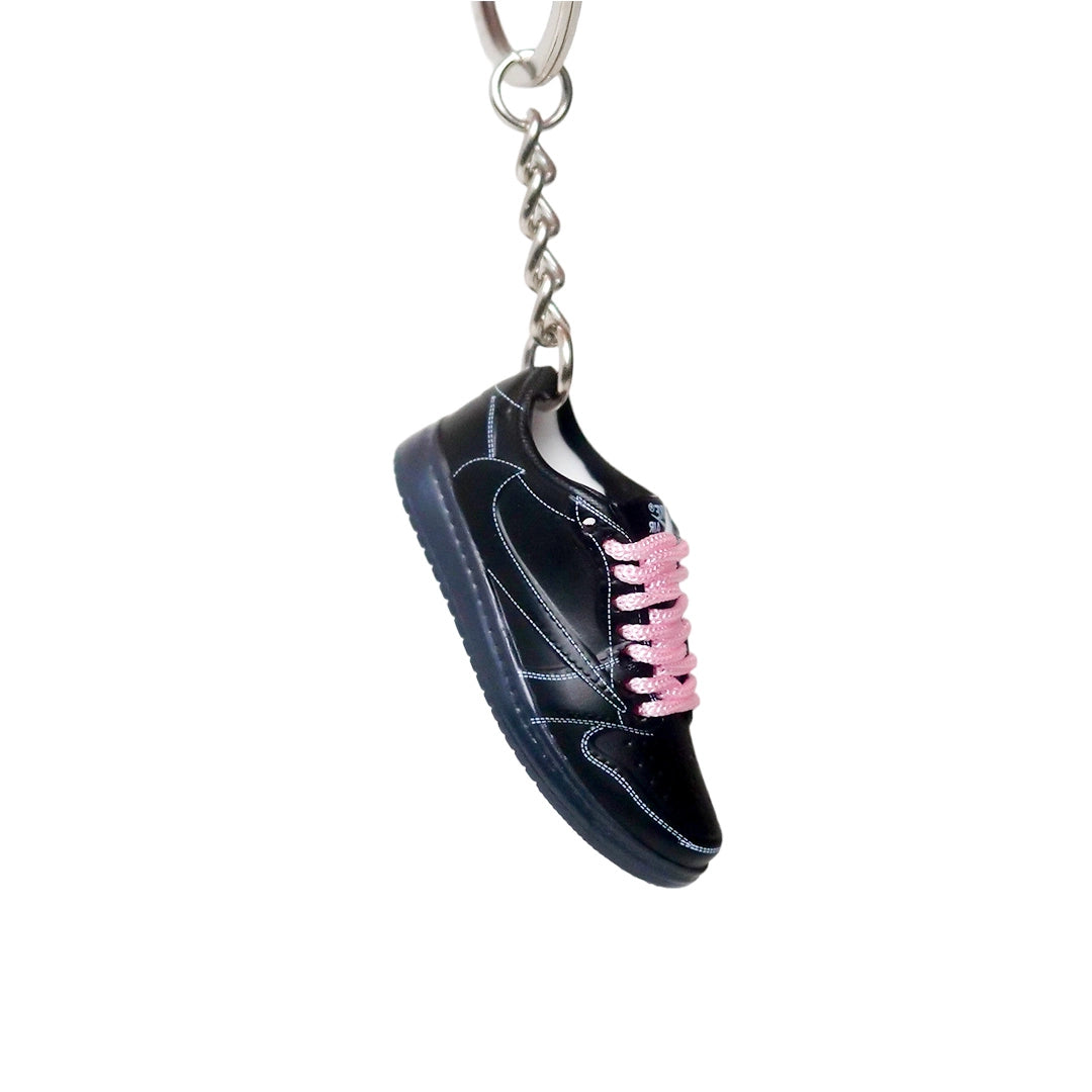 Sneaker keychain - Nike Air Jordan 1 x Travis Scott Mocha (pink laced)