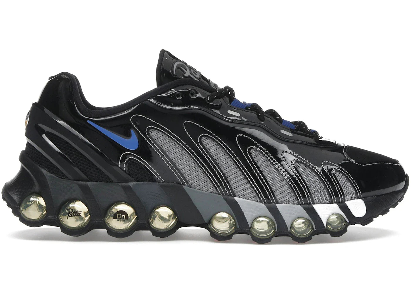 Air Max Dn8 Patta Black Metallic Silver - IB4029-001