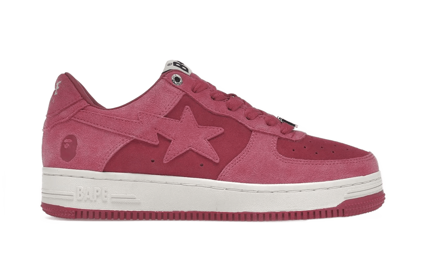 A Bathing Ape Bape Sta Pink Suede - 1H70-191-004
