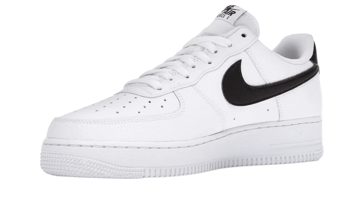 Nike Air Force 1 Low \&07 White Black Pebbled Leather - CT2302-100