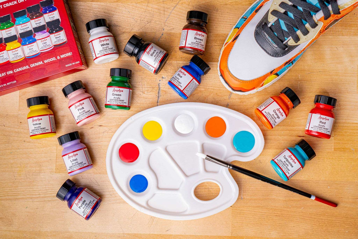 Angelus Acrylic Leather Paint - Best Sellers Kit