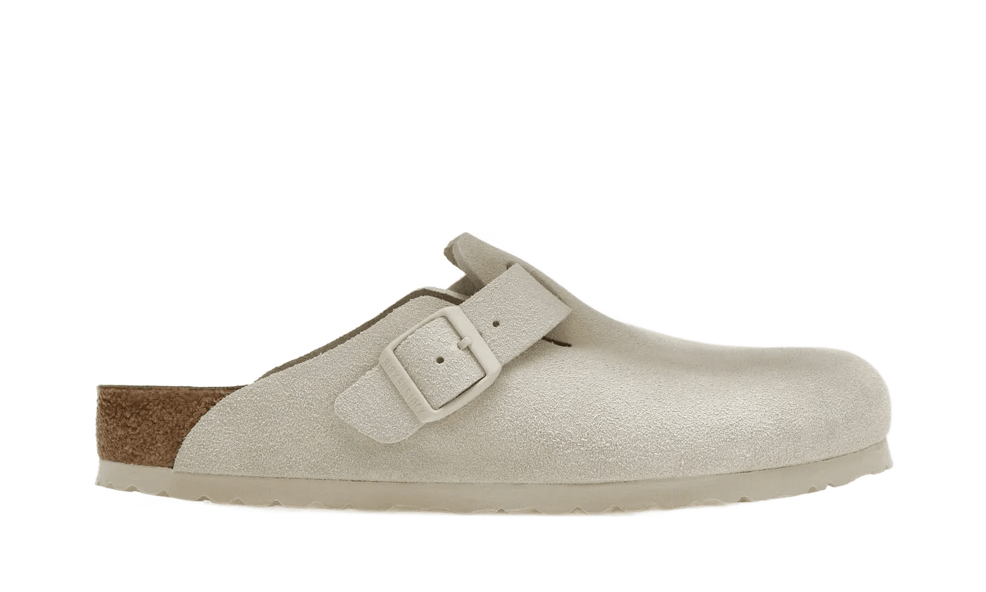 Birkenstock Boston Antique White Suede - 1024731/1024740