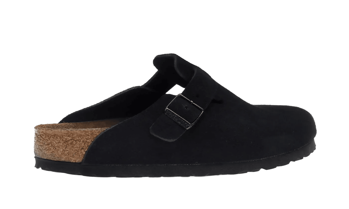 Birkenstock Boston Soft Footbed Suede Black - 0660471/0660473