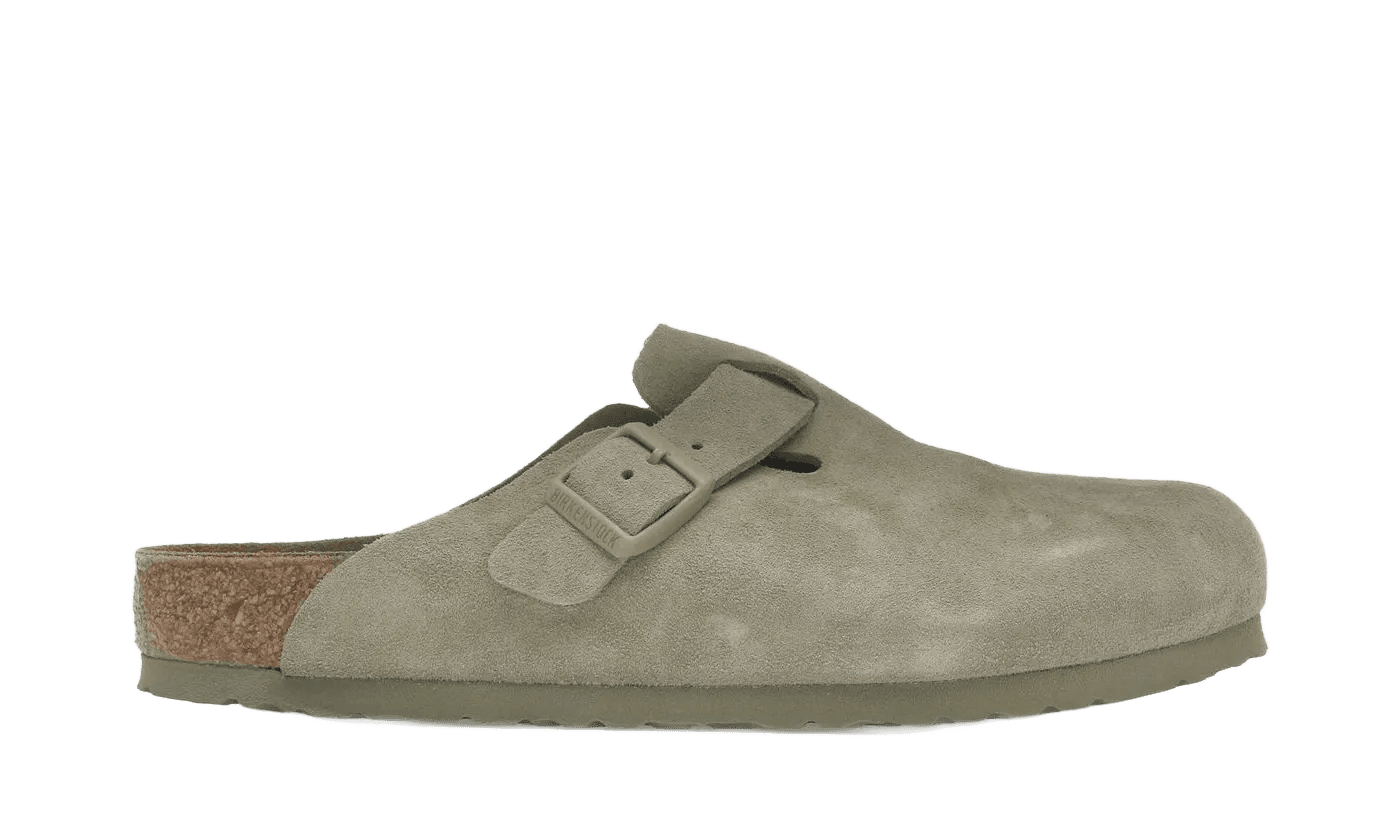 Birkenstock Boston Suede Faded Khaki - 1025788/1025844
