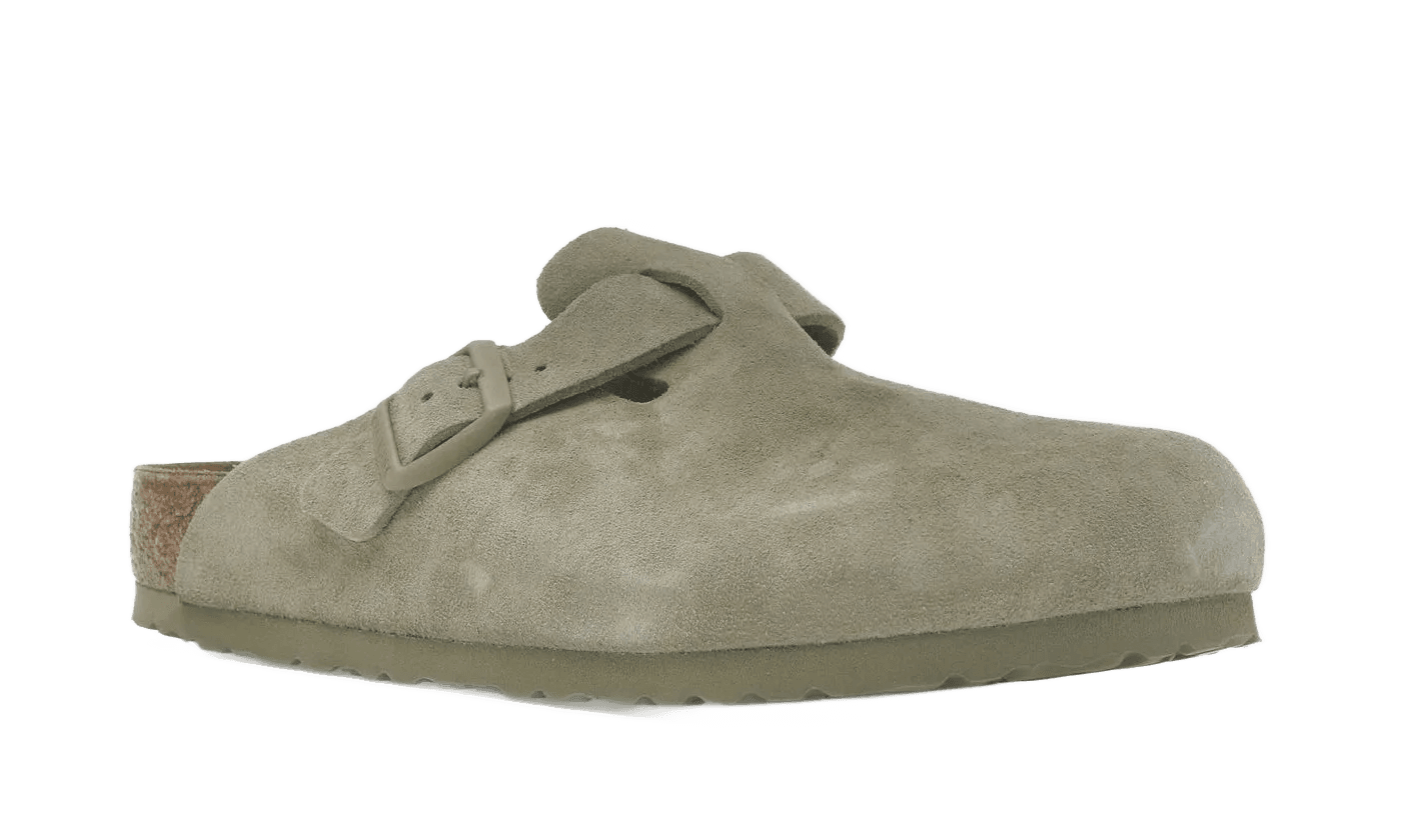 Birkenstock Boston Suede Faded Khaki - 1025788/1025844