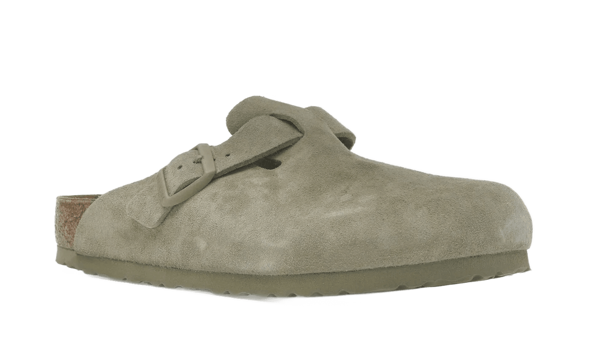 Birkenstock Boston Suede Faded Khaki - 1025788/1025844