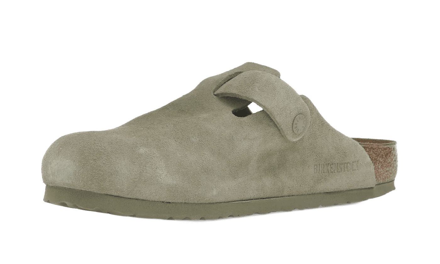 Birkenstock Boston Suede Faded Khaki - 1025788/1025844