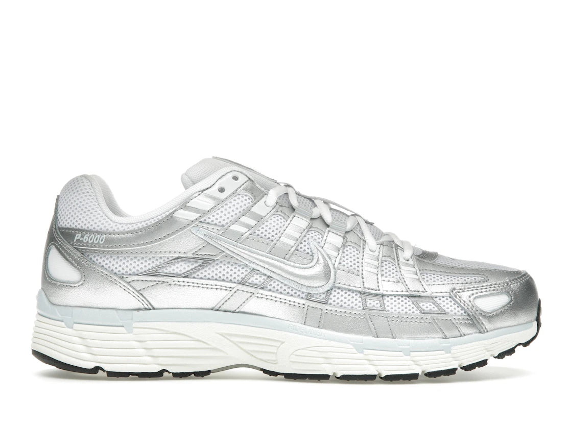Nike P-6000 White, Blue Tint, Sail, Metallic Silver - BV1021-106