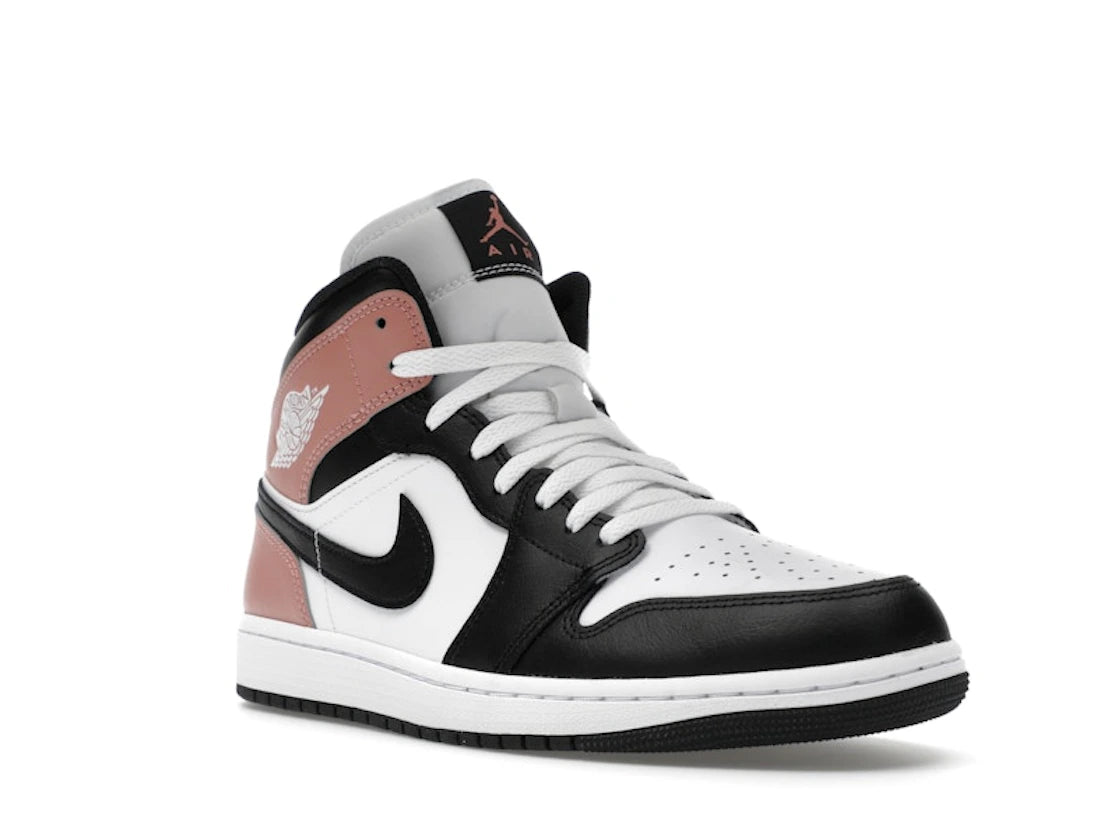 Nike Air Jordan 1 Mid White Rust Pink Black - DQ8426-100