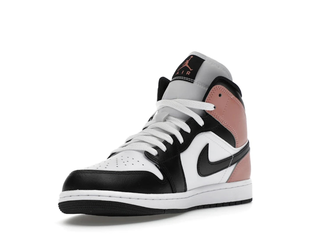 Nike Air Jordan 1 Mid White Rust Pink Black - DQ8426-100
