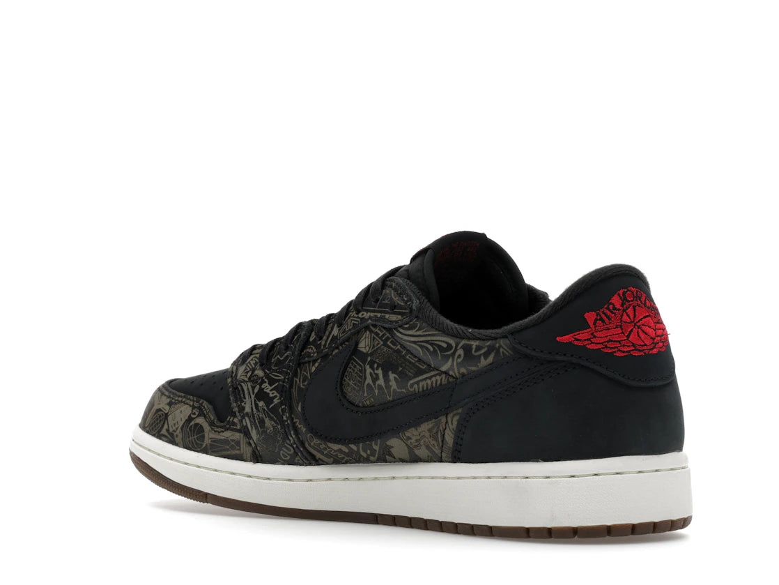 Nike Air Jordan 1 Retro Low OG Laser Black University Red - IV6750-001