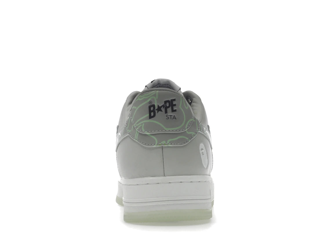 BAPE A Bathing Ape Bape Sta Text Code Camo Grey - 1I20191007-GRY