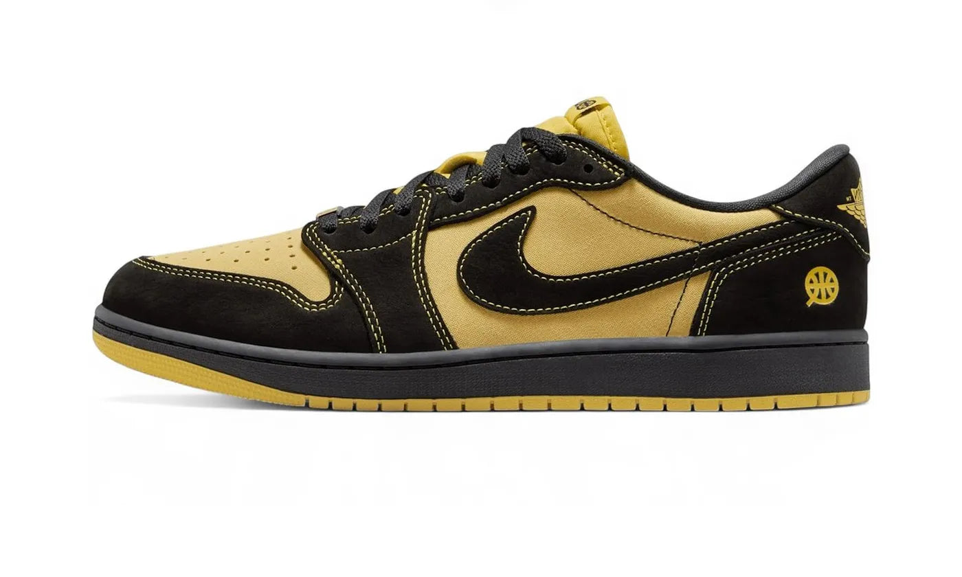 Nike Air Jordan 1 Retro Low OG Quai 54 Black Tour Yellow Red - IB8836-007