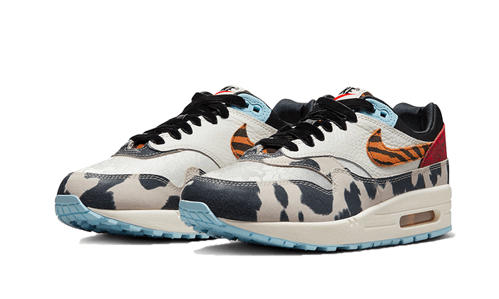 Nike Air Max 1 87 Tiger Swoosh Cow Print